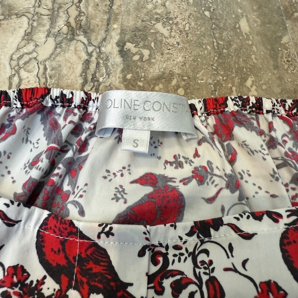 CAROLINE CONSTAS GISELLE PRINTED  BLOUSE SIZE S - Picture 3 of 8